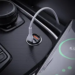 Автомобільний зарядний пристрій 1USB + Type-C Hoco NZ2 Link PD30W+QC3.0 Black + Cable Type-C to Type-C 1m - мініатюра 5