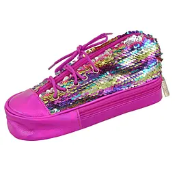 Пенал шкільний YES TP-24 ''Sneakers with sequins'' rainbow - мініатюра 2
