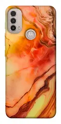 Чохол Demsky Червоний корал мармур для Motorola Moto E40