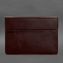 Шкіряний чохол-конверт BlankNote на магнітах для MacBook 13 Бордовий - мініатюра 4