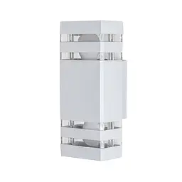 Бра настінне Levistella 7672024-2 WH, 2xE27, білий метал, акрил, IP54, вуличний стиль