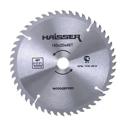 Диск пиляльний HAISSER по дереву - 185x20 48 зуб. (118492)
