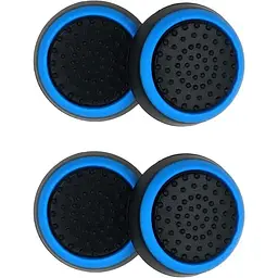 Накладки на стіки Thumb Grips 4-pack для PS4/PS5/Xbox Black Blue [122998] - мініатюра 3