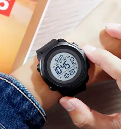Наручний годинник Skmei 1540 Black White, 1540BKWT (18465) - мініатюра 4