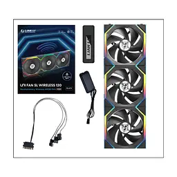 Кулер до корпусу Lian Li Uni Fan SL WIRELESS 120-3, Black (G99.12SL1W3B.00) - мініатюра 8
