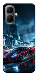 TPU чохол Demsky Red sport car для Infinix Smart 10
