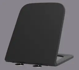 Підвісний унітаз Mixxus Quadro-0302-R Black 530x360x365 мм, Rimless MP6455, Чорний матовий - мініатюра 2