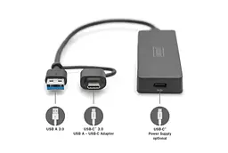 Розгалужувач USB-хаб USB-A/C 3.0 DIGITUS USB - 4 USB 0.2m - мініатюра 4