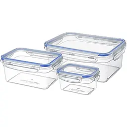 Набір пластикових контейнерів Bager Touch & Lock 3 шт (BG-656)