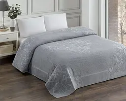 Махрове простирадло-покривало Zeron Turkey 200х220 Bawer Grey