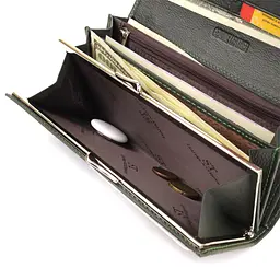 Класичний гаманець для жінок на магніті ST Leather 22744 зелений - мініатюра 7