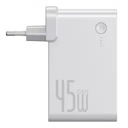 Мережевий зарядний пристрій Baseus Power Station 2 in 1 QC with Power Bank 10000mAh 45W PPNLD-C02 White - мініатюра 5