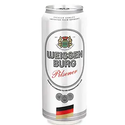 Упаковка пива Weissenburg Pilsener світле фільтроване 5% 12 л (0.5 л x 24 шт.) з/б - мініатюра 3