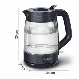 Електрочайник Tefal Morning Glass Kettle чорний 1.7 л (KO2G08E0) - мініатюра 4