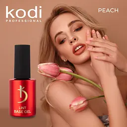 Базове покриття для гель-лаку Kodi Lint Base Gel Peach 7 мл - мініатюра 2