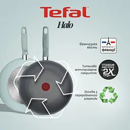 Сковорода Tefal Halo Eucalyptus 28 см сіра (G0160602) - мініатюра 5
