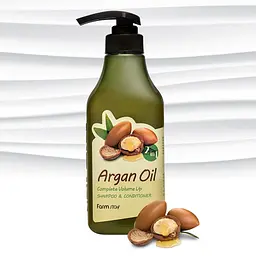 Шампунь-кондиціонер FarmStay Argan Oil Complete Volume Up Shampoo & Conditioner з аргановою олією 500 мл - мініатюра 2