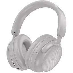 Накладні навушники Hoco W53 Tone, BT headphones, BT5.4, 400mAh, 46h, Type-C, AUX, grey
