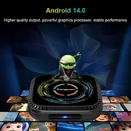 Transpeed H728 4/64Gb Android 14, Смарт ТВ приставка медіаплеєр 8K HDR Android SmartTV Box - мініатюра 11