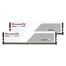 Модуль пам'яті для комп'ютера DDR5 32GB (2x16GB) 5600 MHz Ripjaws S5 White G.Skill (F5-5600J4040C16GX2-RS5W) - мініатюра 3