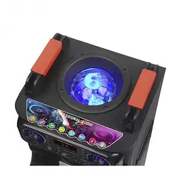Велика музична колонка NDR 1100 10" Bluetooth колонка з мікрофоном — караоке система FM/USB/AUX (ST) - мініатюра 2