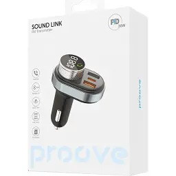 FM-трансмітер Proove FM Launcher Sound Link 30W Type-C+USB Black (FMSL30110001) [138404] - мініатюра 5