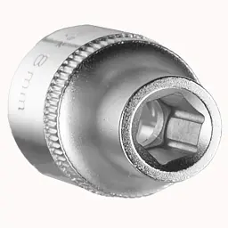 Насадка шестигранна коротка 1/2" 8мм CrV ULTRA (6070082) - мініатюра 6