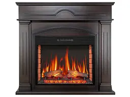 Камінокомплект ArtiFlame DECEMBER AF28S МАХАГОН КОРИЧНЕВИЙ АНТИК (зі звуком) - мініатюра 1