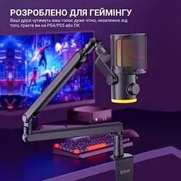 Мікрофон Fifine Black конденсаторний USB (TAM6) - мініатюра 6