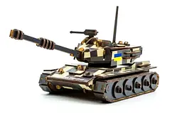 Конструктор 162-0074"Танк" дерев'яний, 162 дит., р.33x16 см PuzzleOK - мініатюра 2