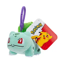 Мягкая игрушка Jazwares на клипсе Pokemon – Бульбазавр W11 - миниатюра 5