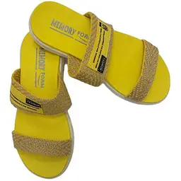 Шльопанці Yaprak shoes текстиль жовтий р.41 004