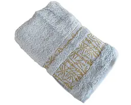 Турецький бамбуковий махровий рушник Cestepe 50х90 Bamboo Aymira Light Gray
