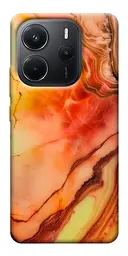 Чохол Demsky Червоний корал мармур для Xiaomi Redmi Note 14 4G (Europe version)
