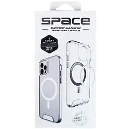 Чохол TPU Space Case with Magnetic Fit для Samsung Galaxy A57 5G Прозорий - мініатюра 3