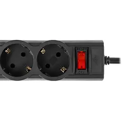 Мережевий фільтр-подовжувач LogicPower LPX5 2m Black - мініатюра 4