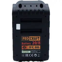 Акумуляторна батарея Procraft Battery20/8 (20В, 8Аг) - мініатюра 5