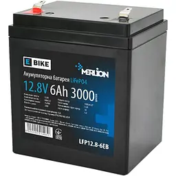 Акумуляторна батарея для ДБЖ Merlion LiFePO4 12.8 V / 6 А*ч (LFP12.8-6EB)