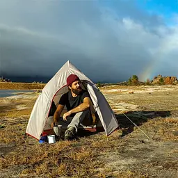 Намет Naturehike Cloud Up 2 Updated NH17T001-T надлегкий двомісний з футпринтом 20D сірий - мініатюра 9