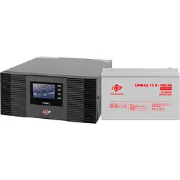 Джерело безперебійного живлення [ДБЖ] LogicPower LPM-PSW-1500VA + АКБ LPM-GL 12V - 100Ah [19995] [110345]