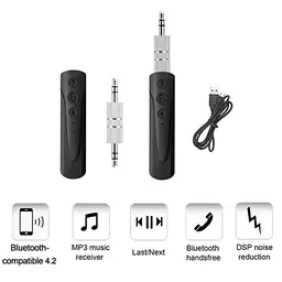 Bluetooth адаптер для навушників No Brand AutoSabb Bluetooth 4.1 аудіо AUX 3.5 мм jack - мініатюра 3
