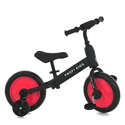Біговел дитячий PROFI KIDS від 16 місяців 2в1 з педалями 12" Чорний (BT-168-B-89)