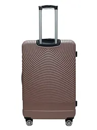 Валіза велика L ABS-пластик Worldline Airtex 652 78×52×34см 128л Рожеве золото - мініатюра 3