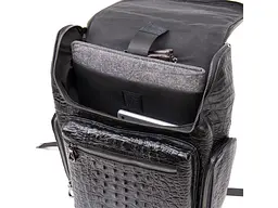 Рюкзак під рептилію шкіряний Vintage 30х37,5х9 см sum0013913 - мініатюра 4