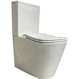 Унітаз-компакт ергономічний Koer TT-0202-T3 670x390x860mm система змиву Tornado 3.0 KR5614, Білий