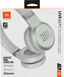 Навушники JBL LIVE 460 NC White (JBLLIVE460NCWHT) - мініатюра 2