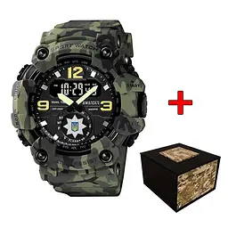 Чоловічий наручний годинник 004 Поліція Camo Green Awarder acs0032005