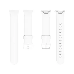 Силіконовий ремінець Tamister для Xiaomi Mi Smart Band 7 Pro White - мініатюра 2
