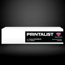 Туба з тонером PRINTALIST для Canon iR-C3320/3325/3330 аналог C-EXV49 Magenta ( 19000 ст.) (Canon-EXV49M-PL) - мініатюра 3