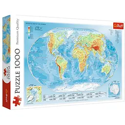 Пазл Trefl Фізична карта світу 1000 ел. (10463)
